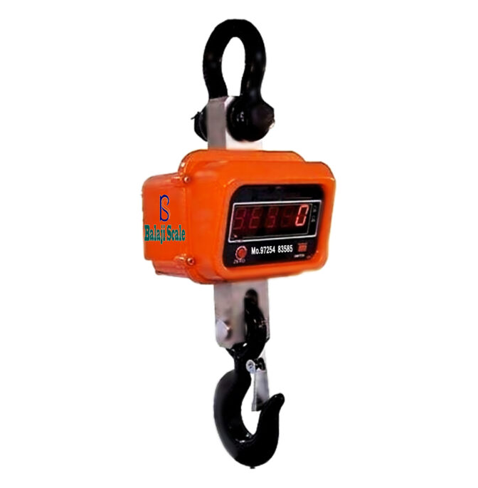 Balaji Scale Hanging Scale 3tons Aluminum Die Cast Body OCS Premium Heavy Sturdy Digital Crane Scale With Ir Remote, 6V Battery