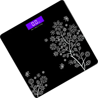 Balaji Scale Personal Digital Body Scale Bathroom Weighing Machine LCD Display 180kg Capacity Weighing Scale  (Black)