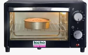 Balaji Scale Oven 9 Liter OTG, With Auto Shut-off, Timer Control, Heat Resistant Tempered Glass, Oven Toaster Griller for Cake Baking, Grilling, Toasting, OTG 800W (Black)