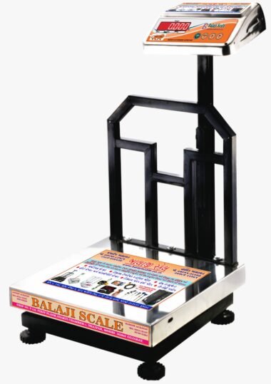 Balaji Scale Digital Platform Weighing Scale 600x600mm Stainless Steel | 500kg Capacity, 50g Accuracy |  ISO Certified Digital Weight Machine for Shop, Warehouse, Industrial Use